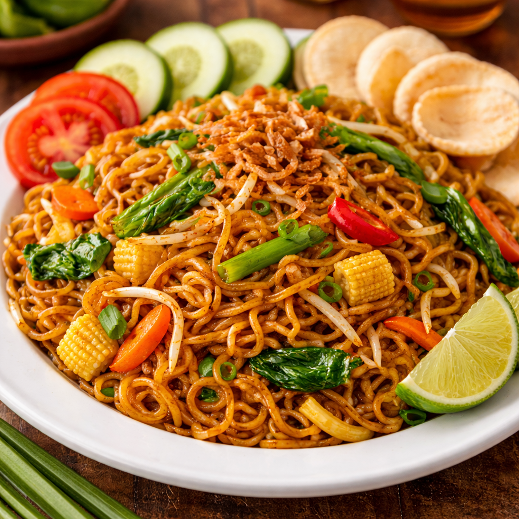 Mie Goreng Tanpa Daging Martabak Kubang Hayuda